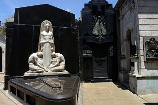 36 Mausoleum Of The Velaz Family With Art Deco Christ Recoleta Cemetery Buenos Aires.jpg